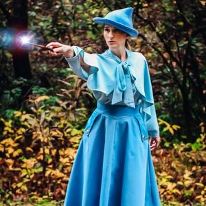 Fleur Delacour Harry Potter Costume Cosplay Set